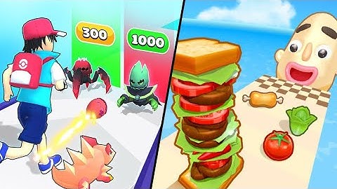 Monster Pocket Run Building | Sandwich Runner / All Level Gameplay: Android,iOS