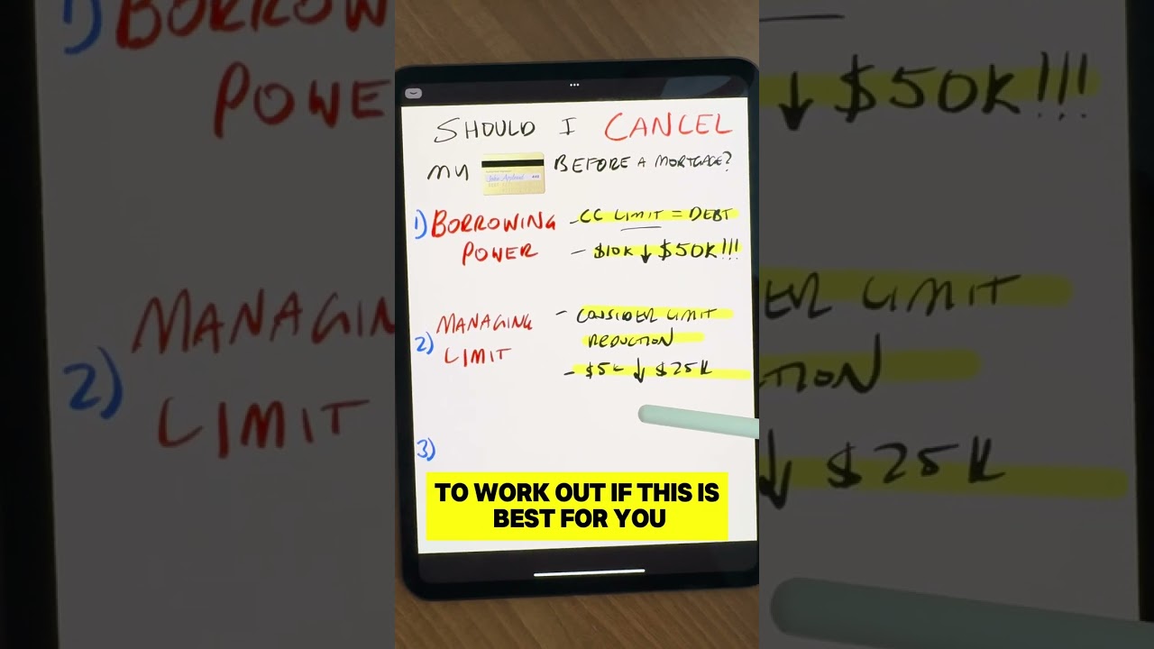 ✁💳 Cancel Your Credit Card Before Taking Out a Mortgage?