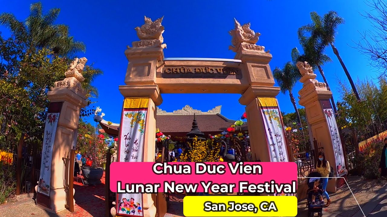 Festive San Jose Lunar New Year Buddhist Temple Festival Walkthrough at