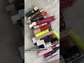 Organizing my lipsticks by color!