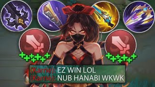 GLOBAL HANABI NEW ABNORMAL BURST LIFESTEAL DAMAGE BUILD!🔥 (must try) HANABI BEST 1 HIT BUILD 2025!!