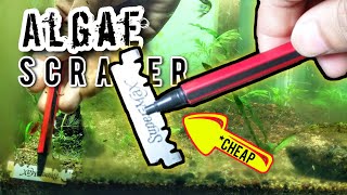 diy algae scraper|Make your own cheap aquarium glass cleaning tool |How to Make