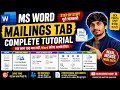 MS Word Mailings Tab Complete Tutorial in Hindi | Mail Merge Full Explained | DCA, PGDCA, CPCT