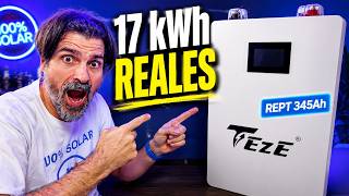 Esta batería LiFePO4 bate el récord: 17 kWh reales con REPT 345Ah