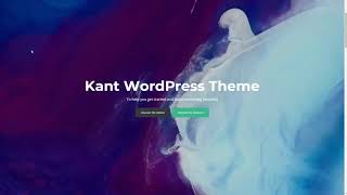 Kant - A Multipurpose WordPress Theme for Startups, Creatives and Fre