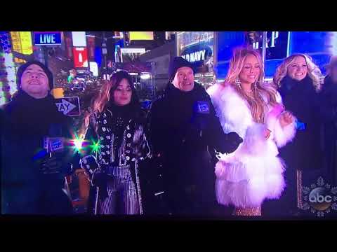 New Year’s Eve NYC Times Square Mariah Carey’s wish Camila Cabello Nick Jonas Police escort Sinatra