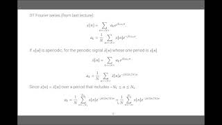EN1060 Lecture 08 Discrete Time Fourier Transform