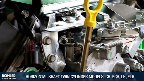 KOHLER Governor Adjustment, Horizontal Twin Cylinder Models CH, ECH, LH, ELH