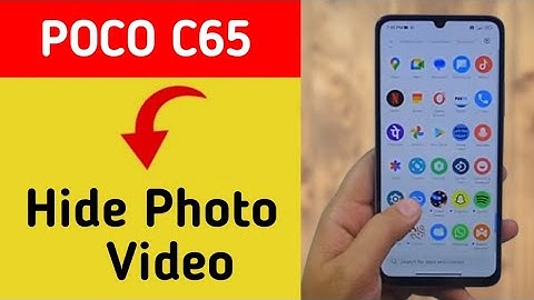 HOW TO HIDE PHOTO VIDEO,Poco C65 me Photo and video, Photo hide kaise kare