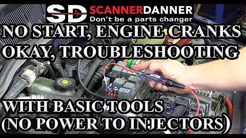 No Start, Engine Cranks Okay, Troubleshooting With Basic Tools (No Power to Injectors)