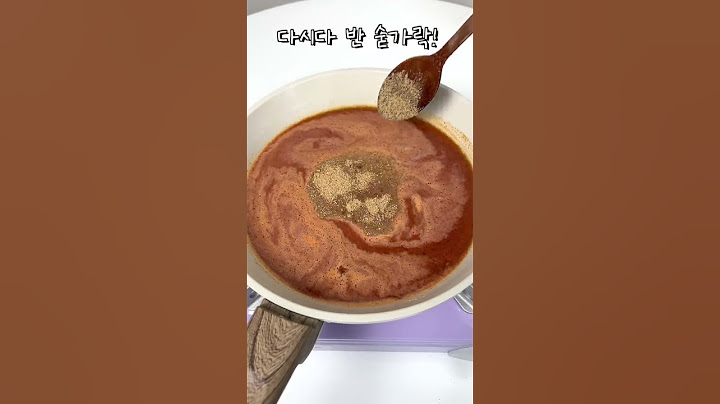 코찔찔이 시절 먹었던 컵떡볶이 만드는방법!