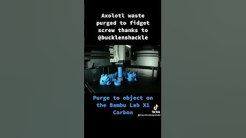 Purge to an object on Bambu Studio Printed on the X1 Carbon