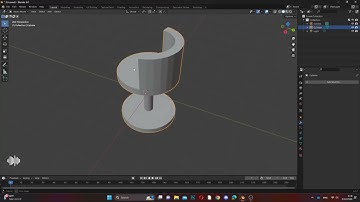 How to ปั้นเก้าอี้ในโปรแกรมblender แบบง่าย