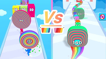 Layer Man 🌈  🔴VS Smash Runner - All Levels Speed Run Gameplay iOS 