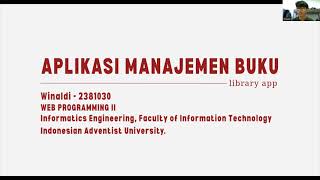 LIBRARY APP - FINAL PROJECT WEB PROGRAMMING 2