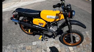 Simson S51/ SR 50. Žluté Enduro, tuning na přání. Je to mazel, jede jako kráva