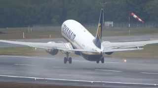 EI-EFG Ryanair Boeing 737-8 T/O @ Lechia Gdansk with Lufthansa Systems Poland