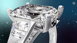 Stunning emerald cut diamond   Jewelry Visualization