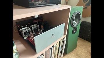 Relaxing with my ANK Kits Quad C Core L4 EL-84 Stereo Tube Amplifier & DIY Seas Scanspeak Speakers