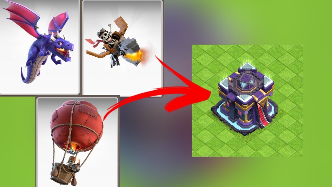 Th 15 base attack using air troops🐉