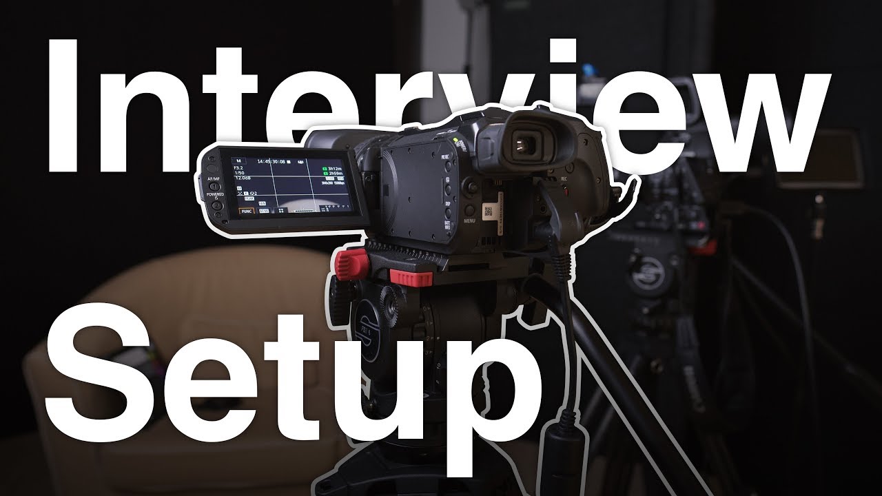  New  Professionelles Interview Setup mit zwei Kameras