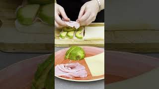 #sandwich mixto con aguacate #shorts #recetasfaciles #bocadillo