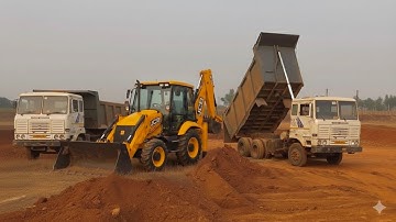 New 3DX Plus JCB Loading Murum Tow Tata 2518 Truck | JCB Loading Video