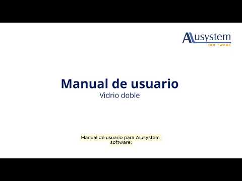 Vista previa del tutorial Cotización con doble vidrio