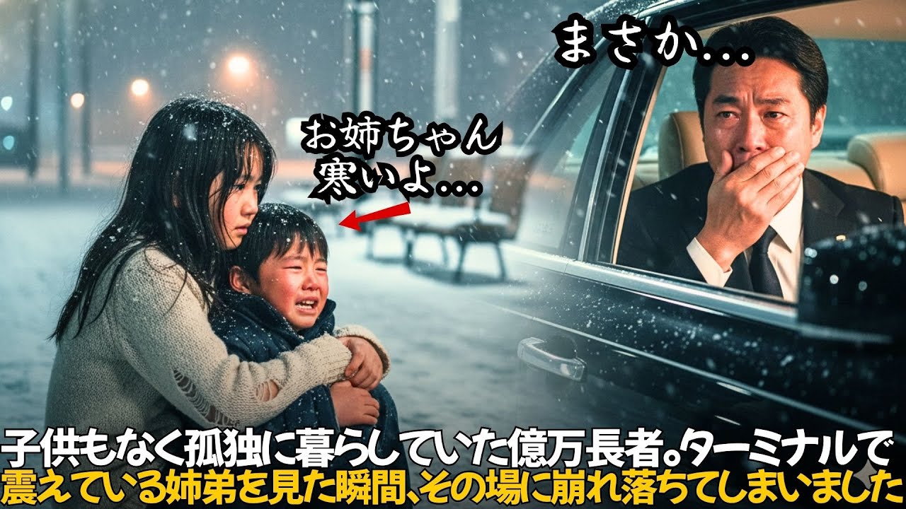 子供もなく孤独に暮らしていた億万長者。「怖い」とターミナルで震えている姉弟の顔を見た瞬間、彼は言葉を失いました。｜人生の教訓｜オーディオブック