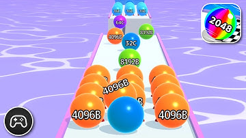 Ball Run 2048 - Gameplay Walkthrough Part 130 - Racing Game Levels To Play (iOS, Android)