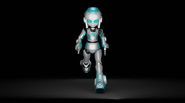 Cute Robot Run Cycle Breakdown | Blender 2.92 | SJ 3D Studios