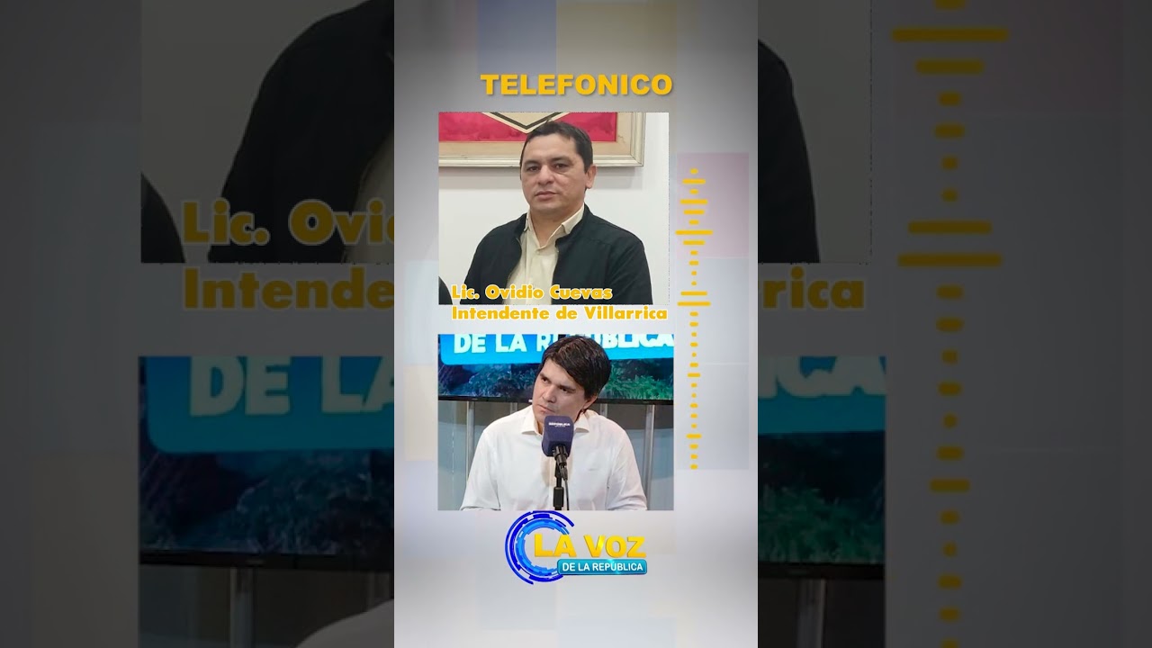 VILLARRICA RECIBIRÁ APOYO DEL GOBIERNO NACIONAL EN LOS PRÓXIMOS MESES, CONFIRMA EL INTENDENTE