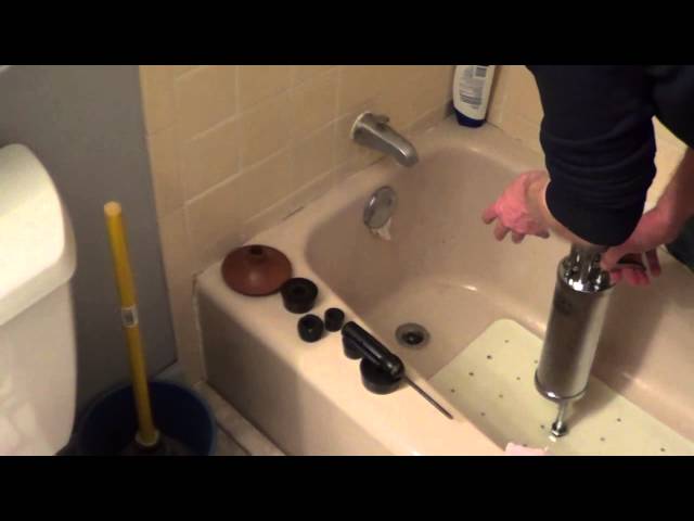 UNCLOG BATHTUB DRAIN 5 MINUTES 🛁 прочистить ванну 5 минут 🛁疏通