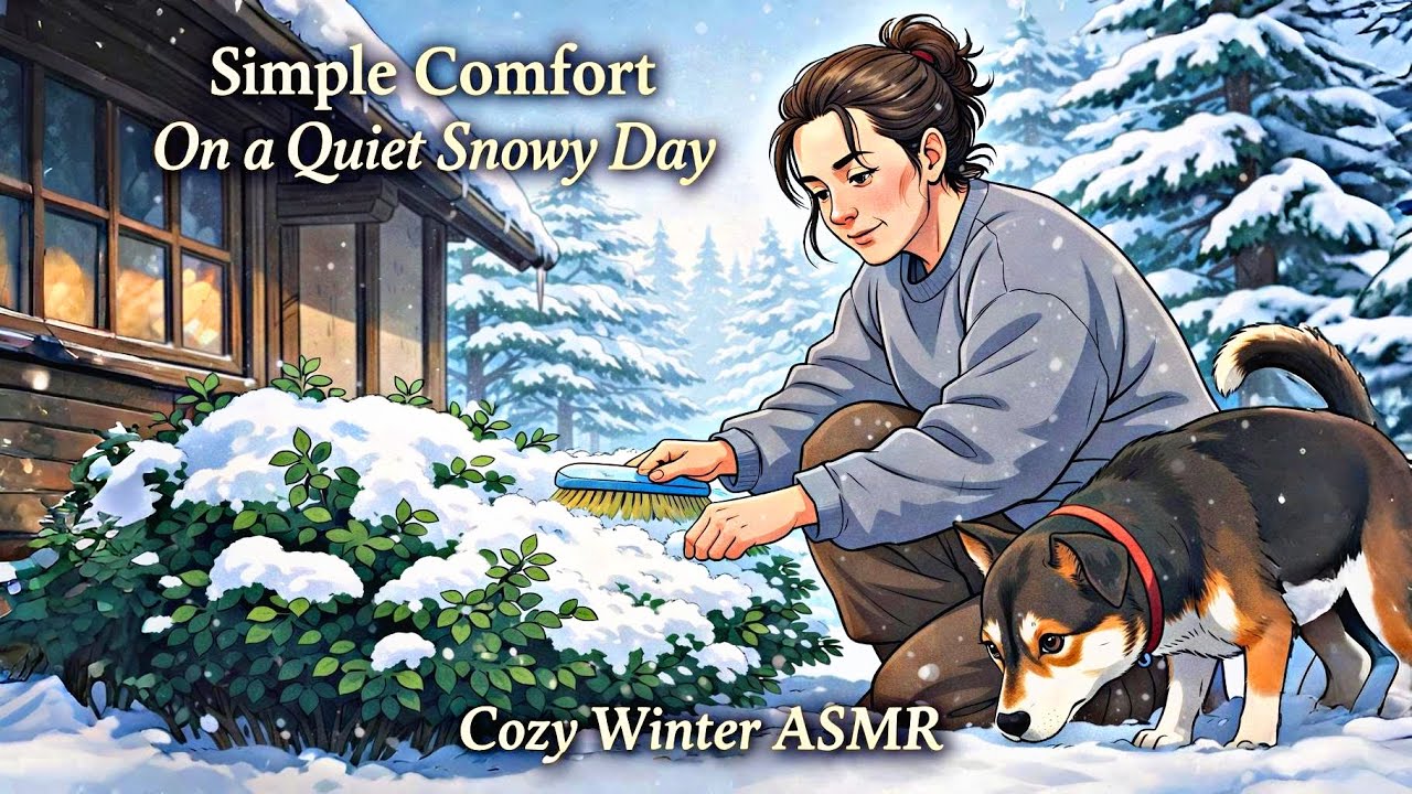 Heavy Cold Outside, Soft Light Inside ❄️ | Simple Cooking, Silent Snow, Peaceful Waiting