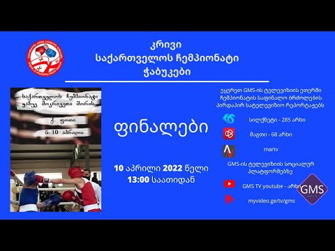 საქართველოს ჩემპიონატი კრივში, ჭაბუკები