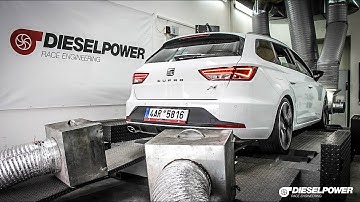 Seat Leon ST Cupra280 DYNO RUN DIESELPOWER dyno tuning www.dp-race.com
