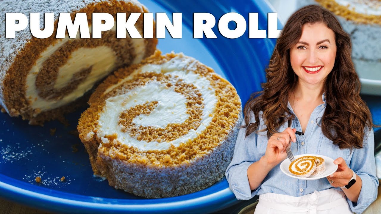 Pumpkin Roll Cake - JoyFoodSunshine