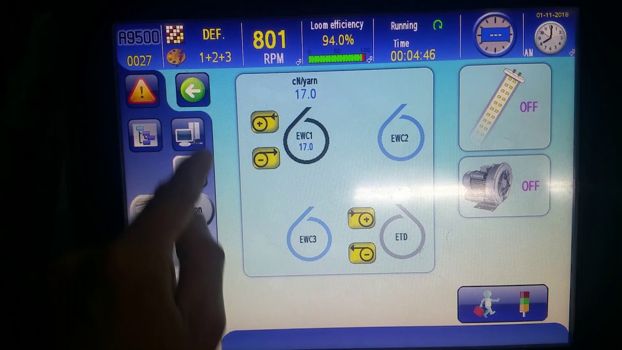 Screen Installation guide  for itema A9500 loom machine
