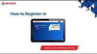 How to Register in KBZ Self-service Banking Portal screenshot 1