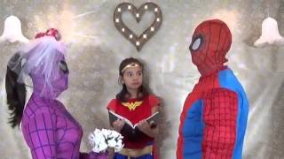 SPIDERMAN JUST MARRIED! vs PINK SPIDERGIRL In Real Life Superhero Movie FUN IRL