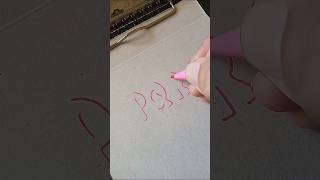 graffiti 3d simple letter PQR part 6 #shorts #short
