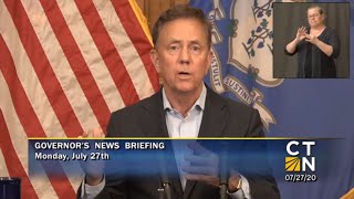 Governor Lamont's July 27, 2020 4PM Coronavirus Update