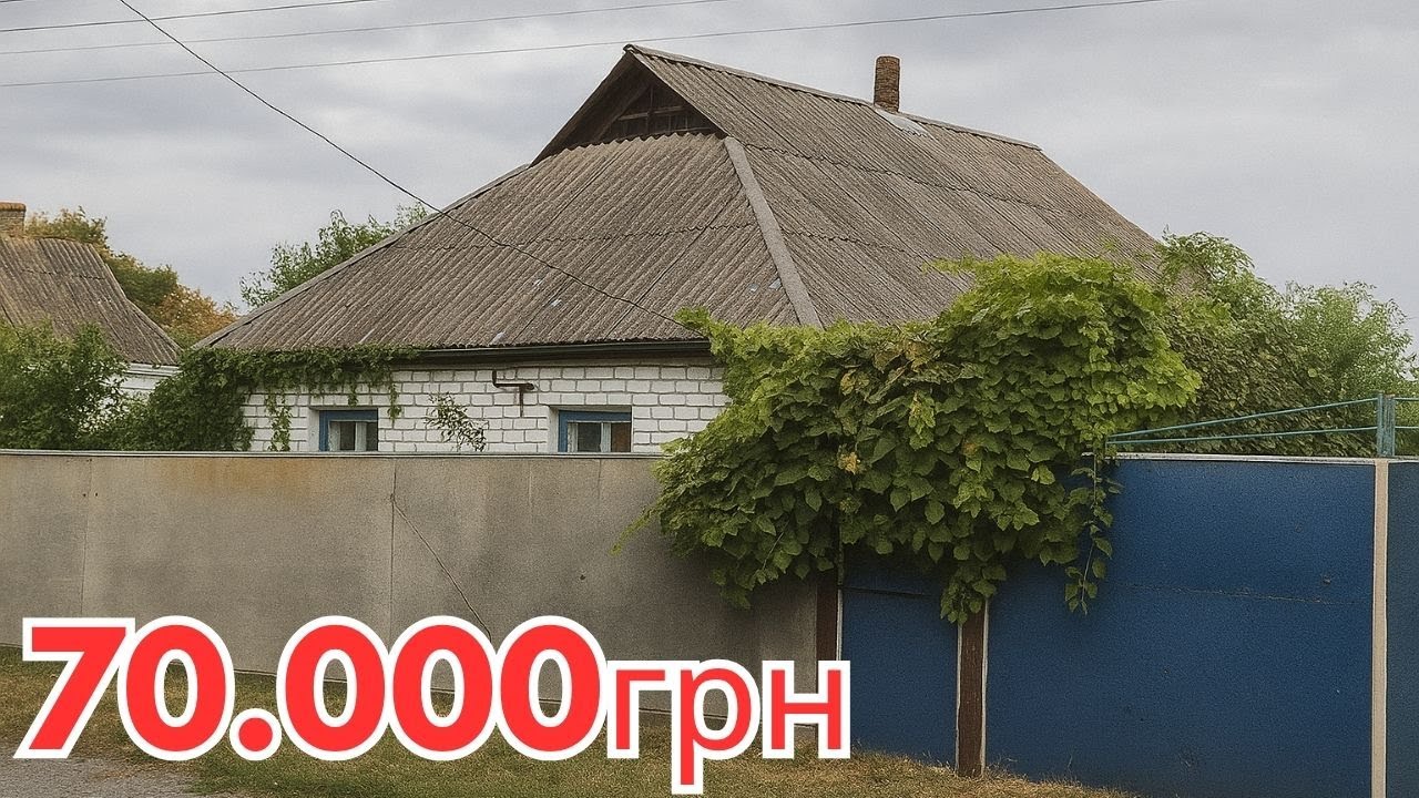 БУДИНОК в СЕЛІ ЗА 70тис грн РІЧКА в городі
