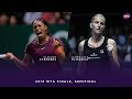 Sloane Stephens vs. Karolina Pliskova | 2018 WTA Finals Singapore Semifinal | WTA Highlights