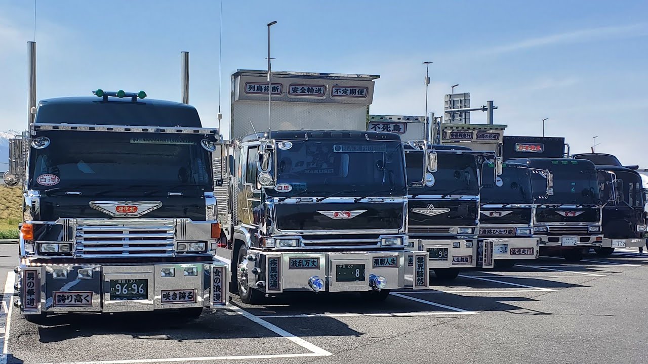 【初夏の走行会2025 (丸誠軍団)①】きたきたきた夏だ🌴☀️🍧2025 俺達の熱い夏🌴☀️🍧#丸誠軍団 #常磐車体 #安曇野急行 #トラック野菜 #街道筋の粋な奴 #黒川建設#9696號 #たくへぇ