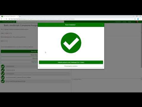 Basic JavaScript  Compound Assignment With Augmented Division21/111FreeCodeCamp