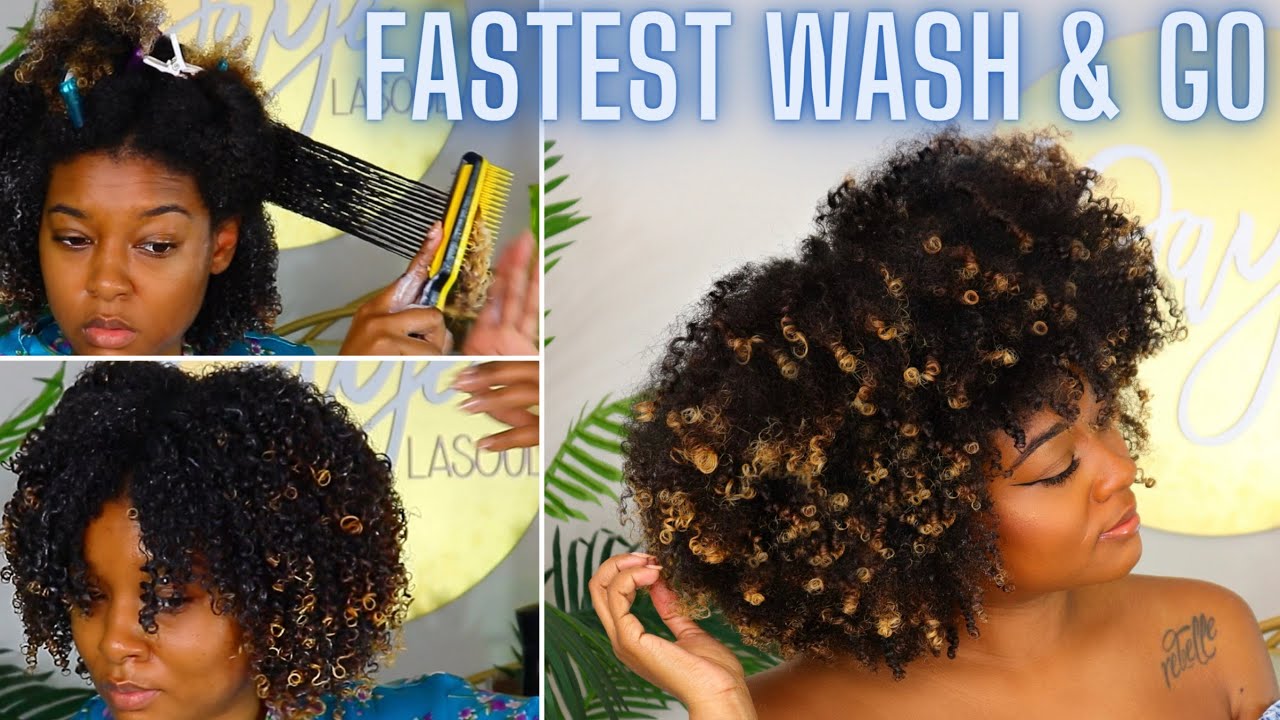 My Easiest & Fastest Wash & Go (Less than 30 Minutes) | Curl Defining Brush for Type 4 Natural Hair