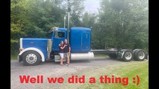 We Bought a Peterbilt 379 named Gertrude, somehow a 3hr drive turned into 8hr drive 13 speed failure