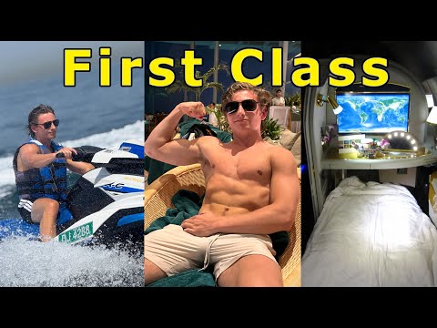 *Juicy* day in the life of a 19 y/o entrepreneur in Dubai + 1st class flight thumbnail