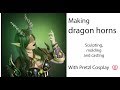 How to make a two part silicone mold and hollowcast resin horns for cosplay